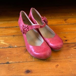 Stunning Red Leather “Mary Jane” Made in Spain